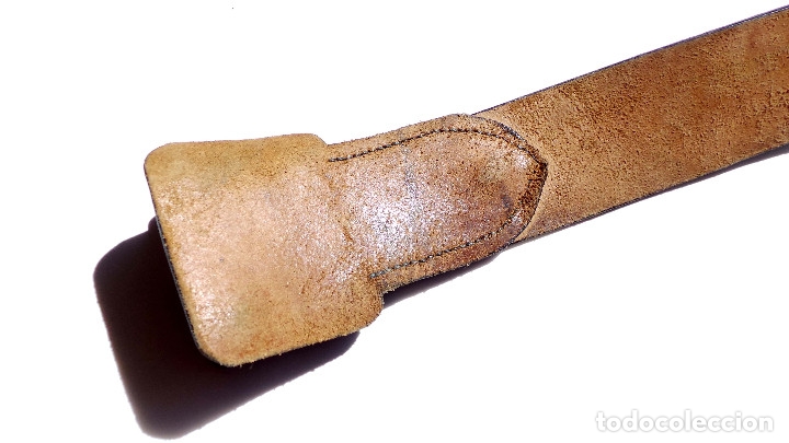 Militaria: CINTURON DE CUERO MILITAR - Foto 3