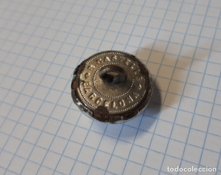 Militaria: Bot&oacute;n de Lanceros, 1850, 21 mm - Foto 2