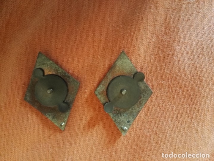 Militaria: Par de rombos del Ej&eacute;rcito del Aire, con h&eacute;lices - Foto 2