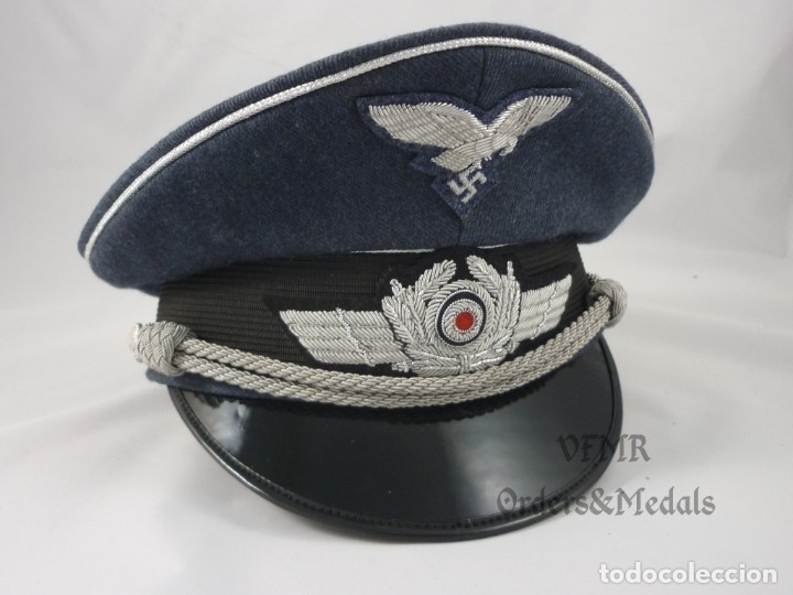 Militaria: Gorra de oficial de la Luftwaffe - Foto 1