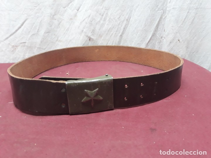 Militaria: CINTURON MILITAR.. ESTRELLA EN HEBILLA.. - Foto 4