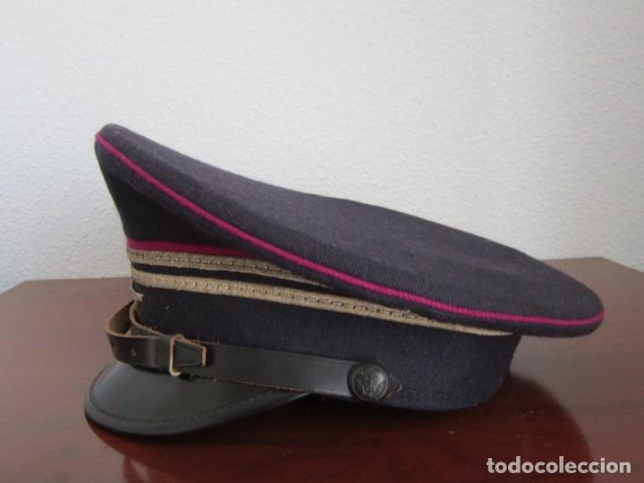 Militaria: Gorra de plato de los ferrocarriles polacos - Foto 2