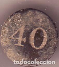 Militaria: BOT&Oacute;N CON EL N&Uacute;MERO 40 - Foto 1