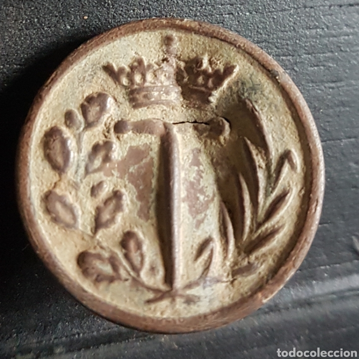 Militaria: Raro boton nobiliario - Foto 1