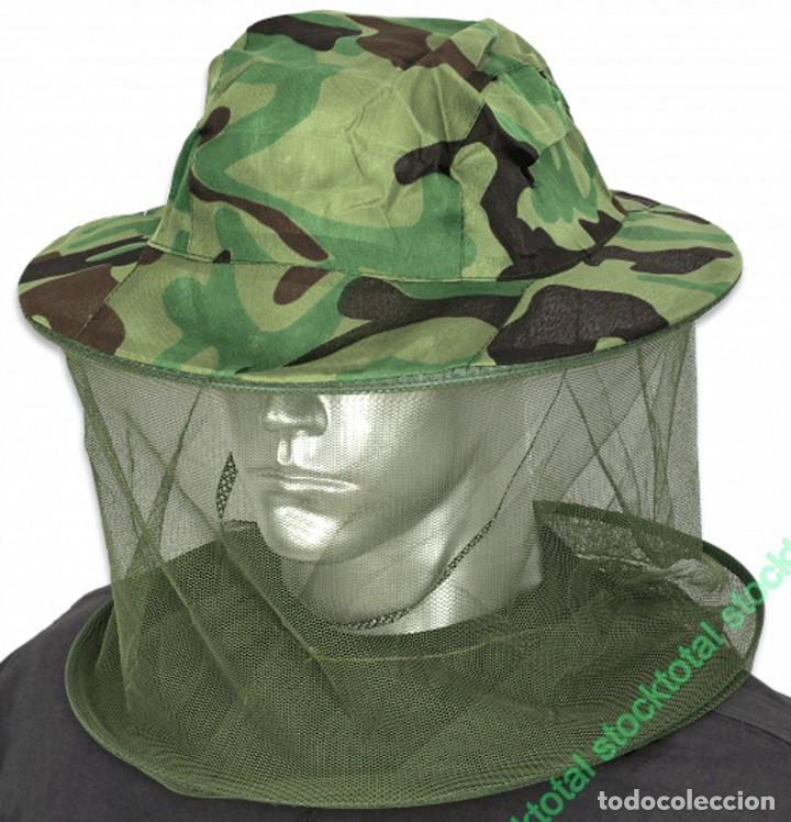Militaria: Gorro mosquitera camo verde BARBARIC Marca: BARBARIC Sombrero con mosquitera de aro Color: Cam 30573