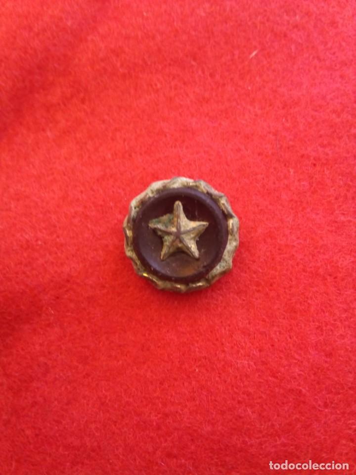 Militaria: boton militar estrella. - Foto 1