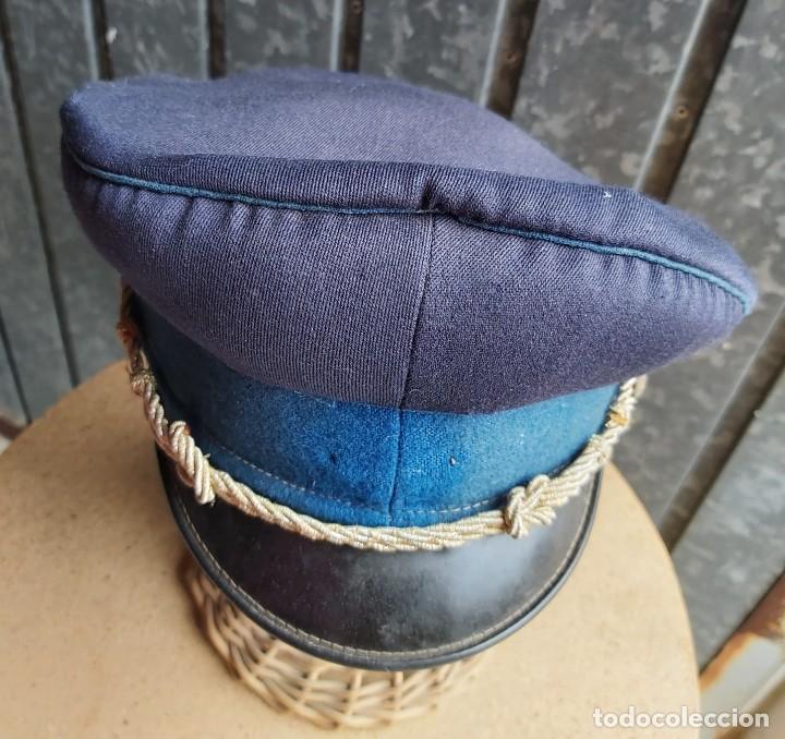 Militaria: Gorra de plato, botones con estrellas - Foto 1