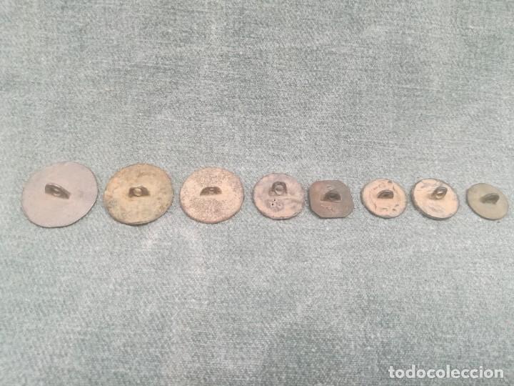 Militaria: LOTE DE 9 ANTIGUOS BOTONES - Foto 4
