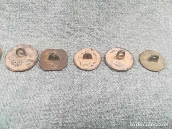 Militaria: LOTE DE 9 ANTIGUOS BOTONES - Foto 6