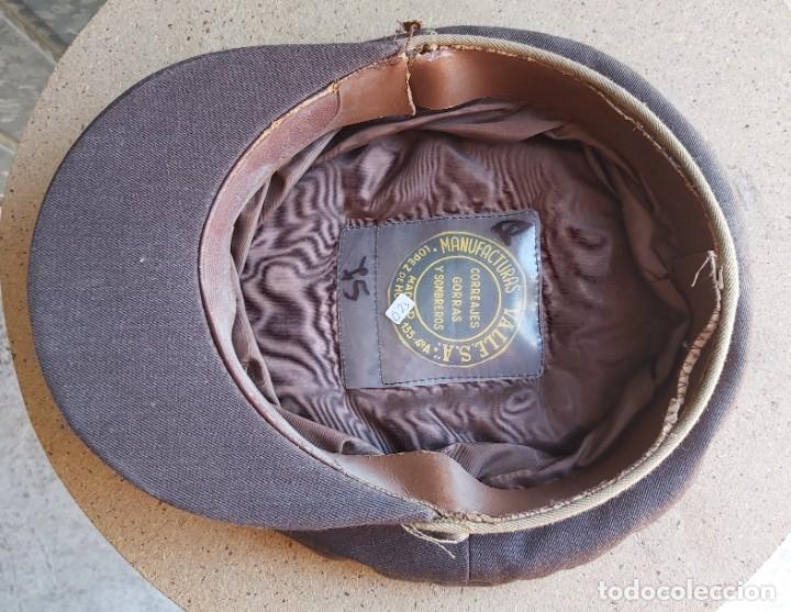 Militaria: Gorra de plato de teniente de polic&iacute;a - Foto 5