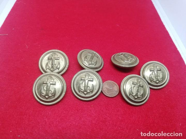 Militaria: SIETE BOTONES ARMADA - Foto 1