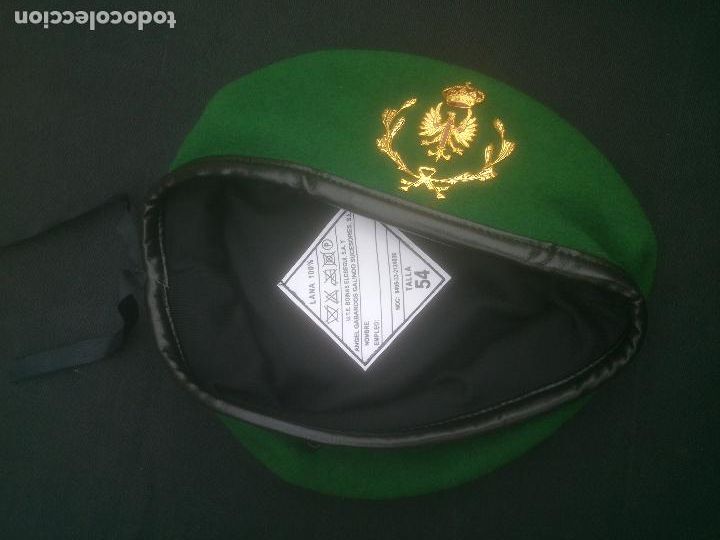 Militaria: BOINA VERDE EJERCITO ESPA&Ntilde;A MOD 9 SUBOFICIAL - Foto 3