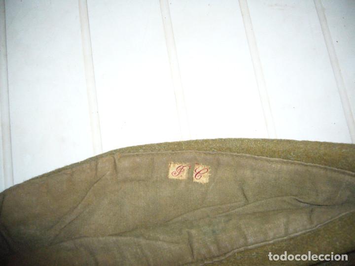 Militaria: GORRILLO DEL EJ&Eacute;RCITO ESPA&Ntilde;OL A&Ntilde;OS CUARENTA SIN BORLA - Foto 3