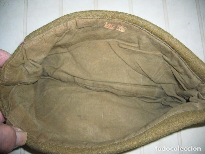 Militaria: GORRILLO DEL EJ&Eacute;RCITO ESPA&Ntilde;OL A&Ntilde;OS CUARENTA SIN BORLA - Foto 4