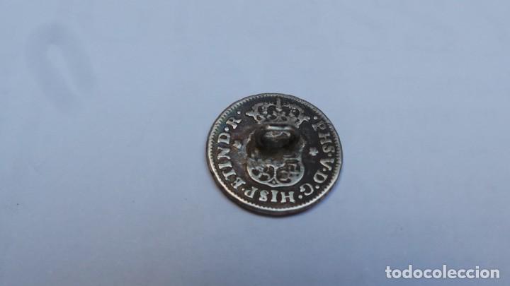 Militaria: Bot&oacute;n moneda tipo columnario - Foto 1