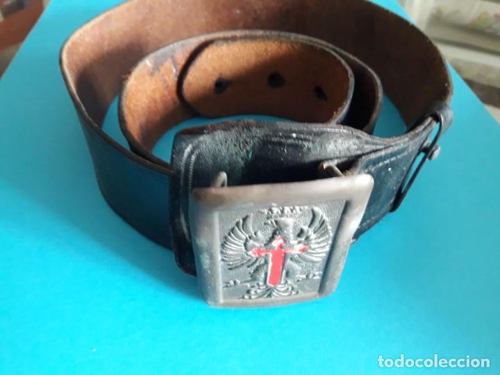 Militaria: ANTIGUO CINTURON MILITAR EJERCITO DE TIERRA - Foto 1