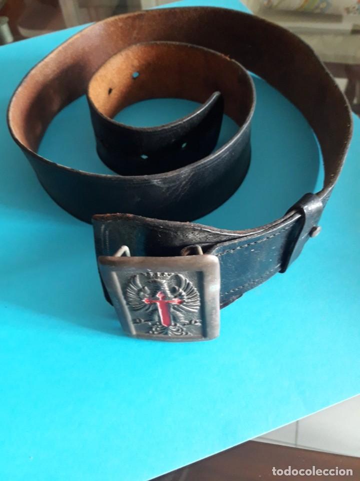 Militaria: ANTIGUO CINTURON MILITAR EJERCITO DE TIERRA - Foto 2