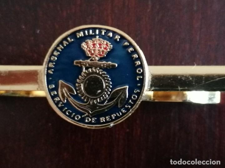 Militaria: PASADOR DE CORBATA ARMADA. FERROL - Foto 2