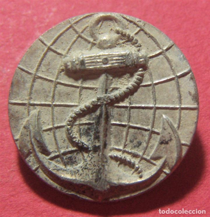 Militaria: BOTON UNIFORME MARINA DE ALUMINIO - Foto 1