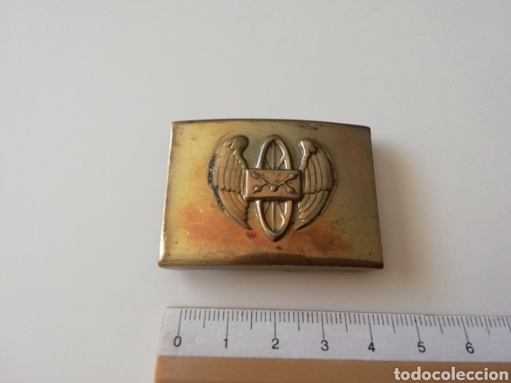 Militaria: HEBILLA EJ&Eacute;RCITO DE AIRE SERVICIO POSTAL &Eacute;POCA REP&Uacute;BLICA - Foto 1