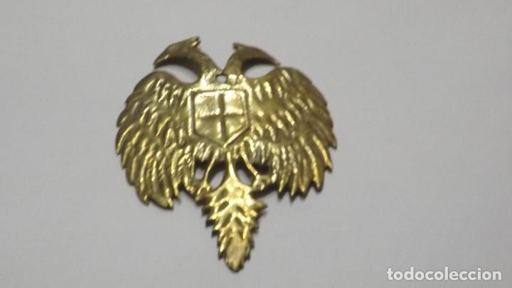 Militaria: Placa de Bronce Aguila Bicefala - Casco - Foto 1