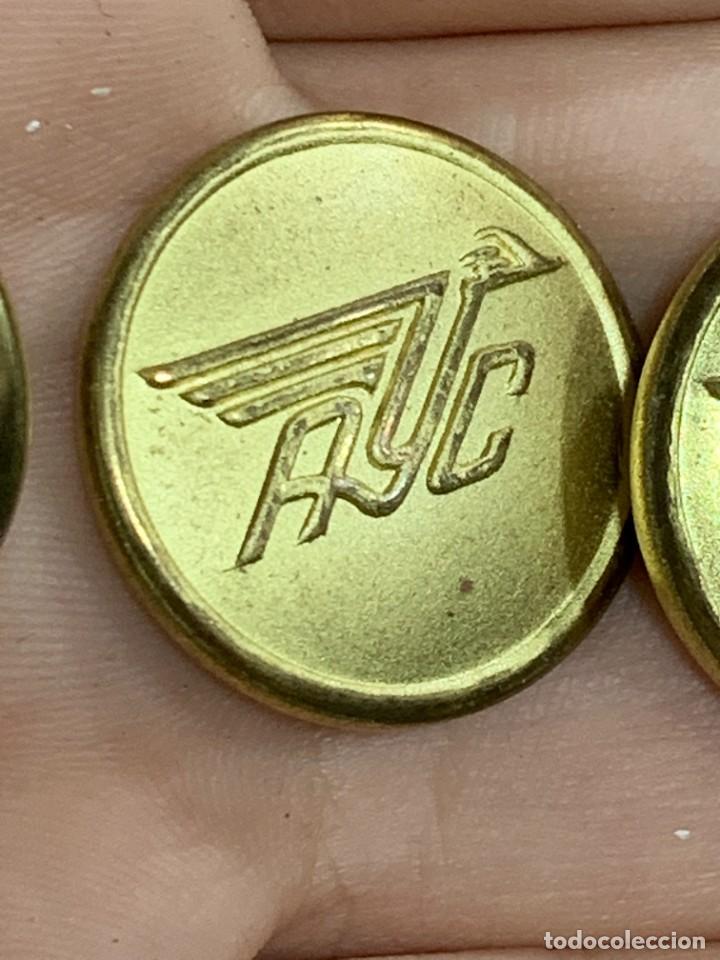 Militaria: LOTE 4 BOTONES AYC AVIACION Y COMERCIO 2CMS - Foto 3