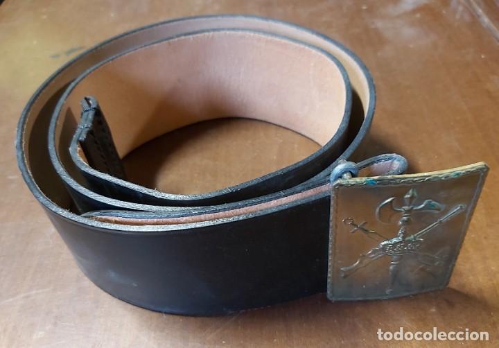 Militaria: Cintur&oacute;n con hebilla de la legi&oacute;n - Foto 2