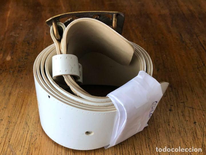 Militaria: CINTURON BLANCO HEBILLA - Foto 2