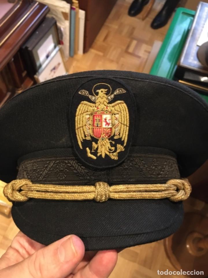 Militaria: Magnifica gorra Jerarca Falange a&ntilde;os 40/50 visera corta y alta de plato