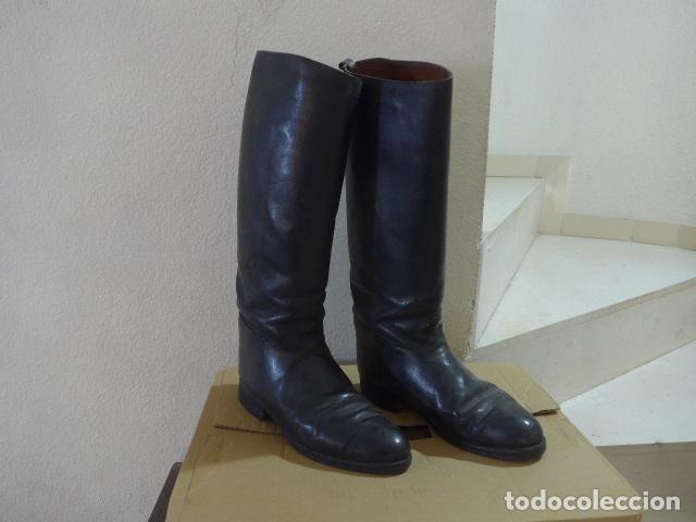 antiguas botas altas de cuero negro para ofic - Comprar Botas militares  antiguas y calzado militar en todocoleccion - 320211123