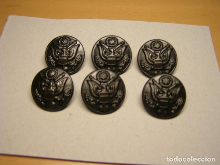 Militaria: 6 botones del ej&eacute;rcito de Estados Unidos. - Foto 1