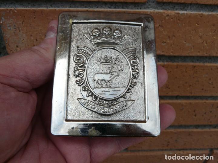 Militaria: ANTIGUA HEBILLA GUARDIA URBANA VILADECANS - POLICIA EPOCA DE FRANCO