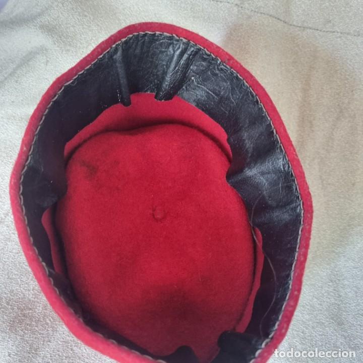 Militaria: ANTIGUO GORRO REDONDO - Foto 2