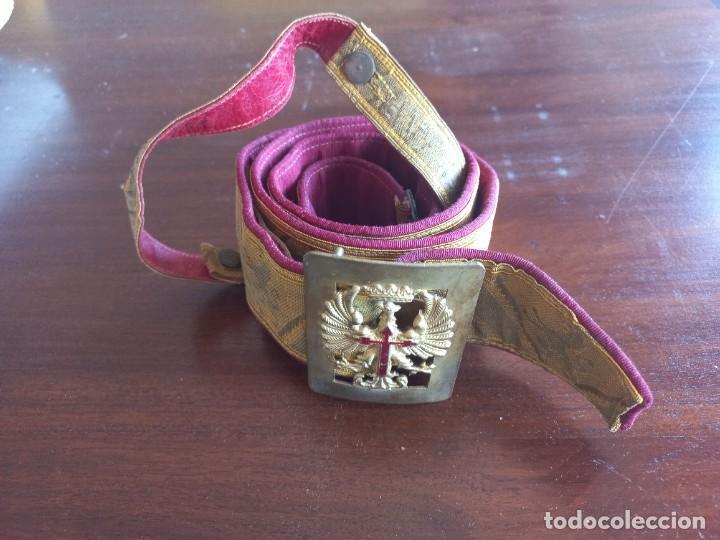 Militaria: Cintur&oacute;n ej&eacute;rcito espa&ntilde;ol de gala con hebilla estilo SAM BROWNEE - Foto 2
