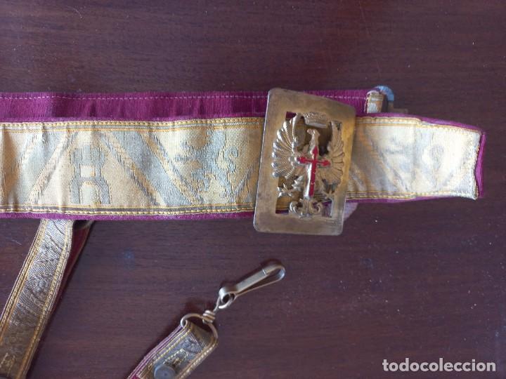 Militaria: Cintur&oacute;n ej&eacute;rcito espa&ntilde;ol de gala con hebilla estilo SAM BROWNEE - Foto 4