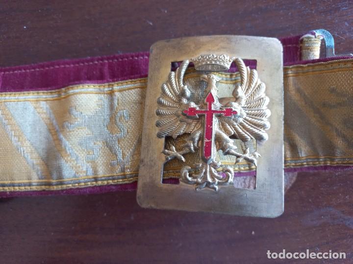 Militaria: Cintur&oacute;n ej&eacute;rcito espa&ntilde;ol de gala con hebilla estilo SAM BROWNEE - Foto 5