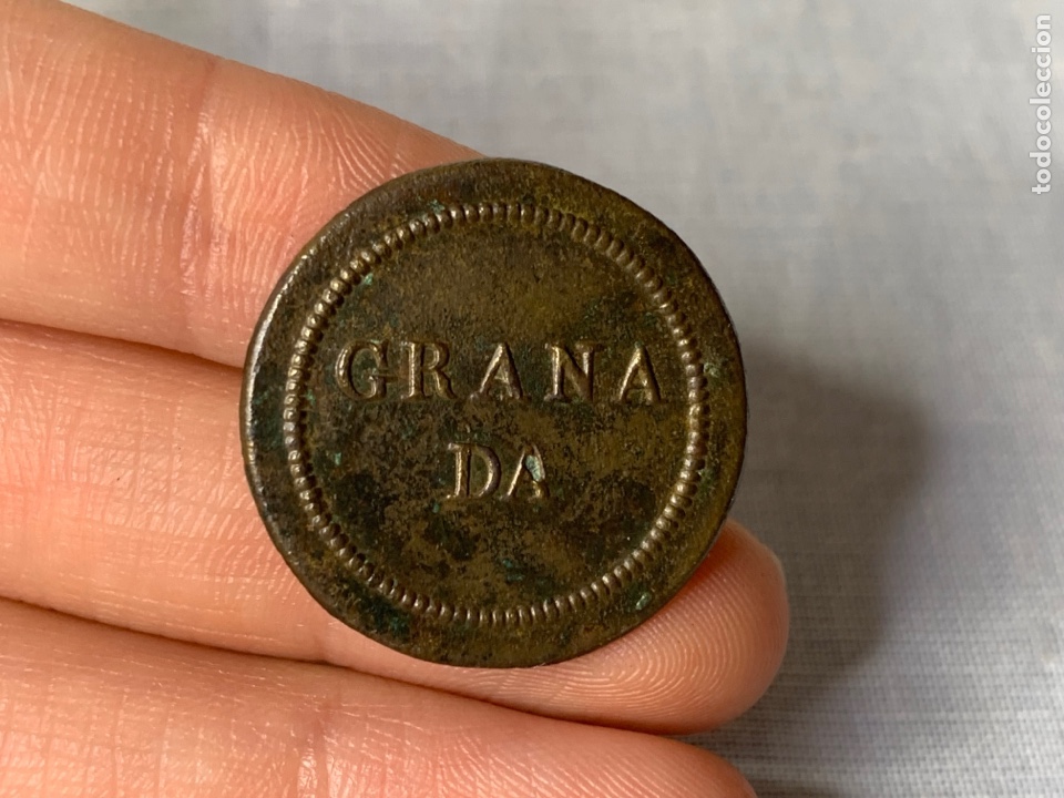 Militaria: ANTIGUO BOTON GRANADA GUERRA INDEPENDENCIA