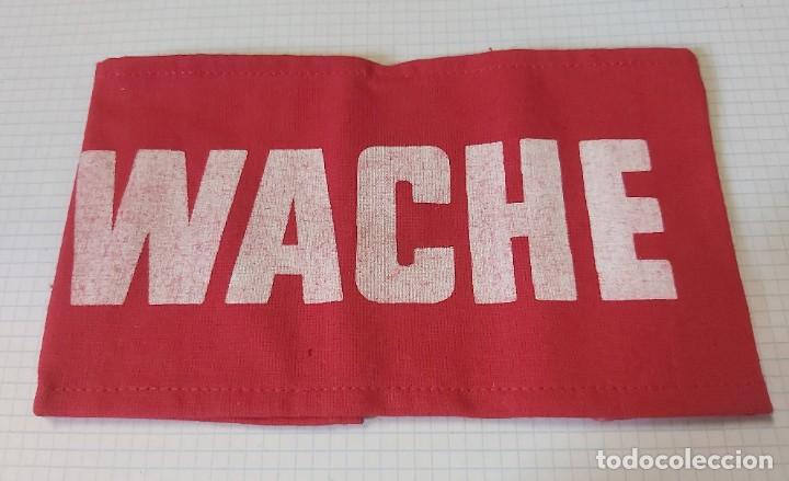 Militaria: Brazalete WACHE - Foto 1