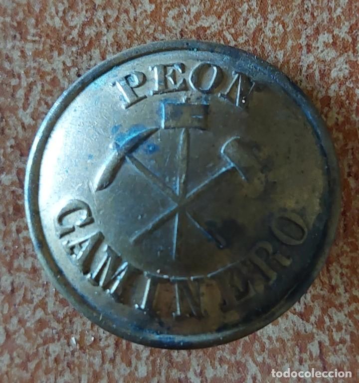 Militaria: Bot&oacute;n de Pe&oacute;n Caminero - Foto 1