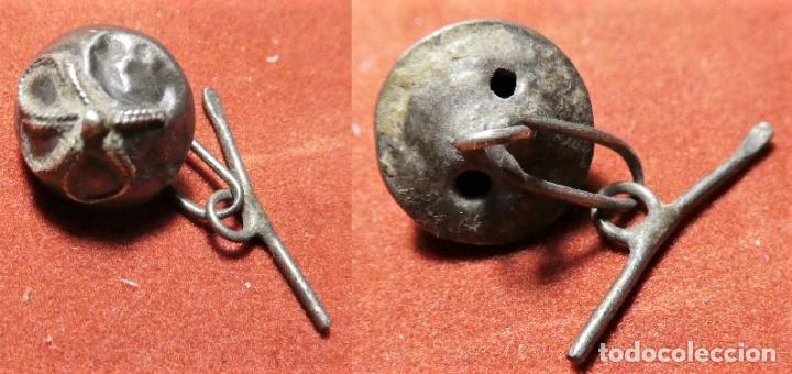 Militaria: ANTIGUO BOT&Oacute;N 14 mm PLATA - Foto 1