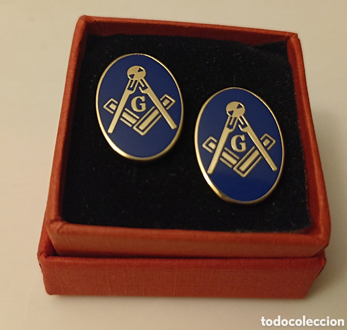 Militaria: GEMELOS MASONICOS - Foto 1