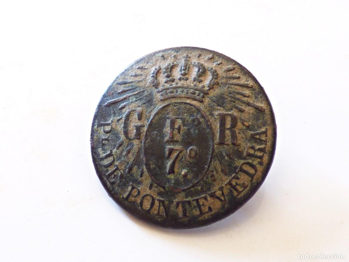 Militaria: DIVISION DE INFANTERIA DE LA GUARDIA REAL PROVINCIAL. PLAZA DE PONTEVEDRA. FERNANDO VII. A&Ntilde;O 1824