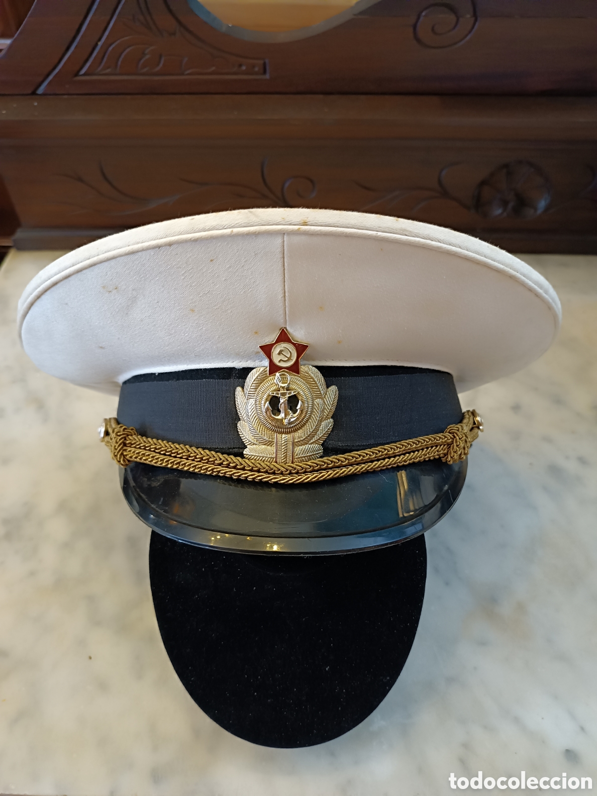 Militaria: Gorra Oficial marina sovi&eacute;tica. - Foto 1