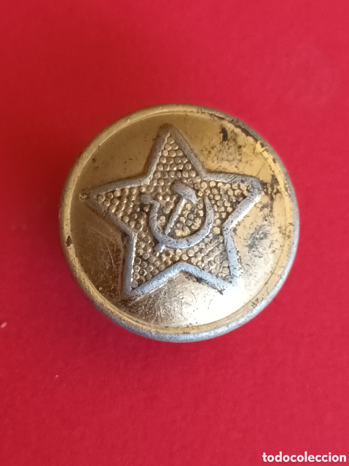 Militaria: BOTON MILITAR DEL EJ&Eacute;RCITO SOVI&Eacute;TICO. WWII. 2 CM. - Foto 1
