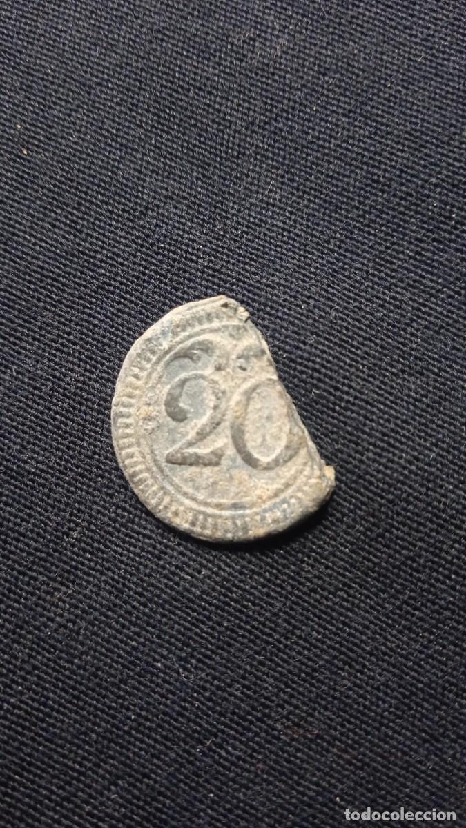 Militaria: Antiguo bot&oacute;n Peltre Franc&eacute;s. - Foto 1