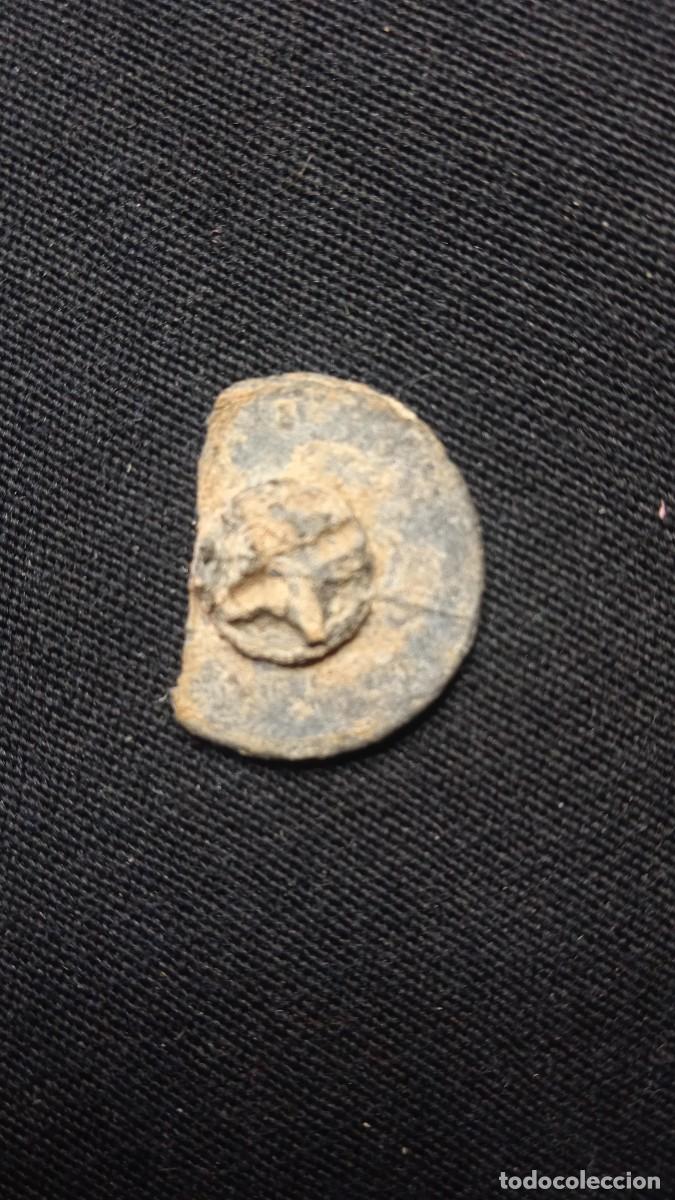 Militaria: Antiguo bot&oacute;n Peltre Franc&eacute;s. - Foto 2