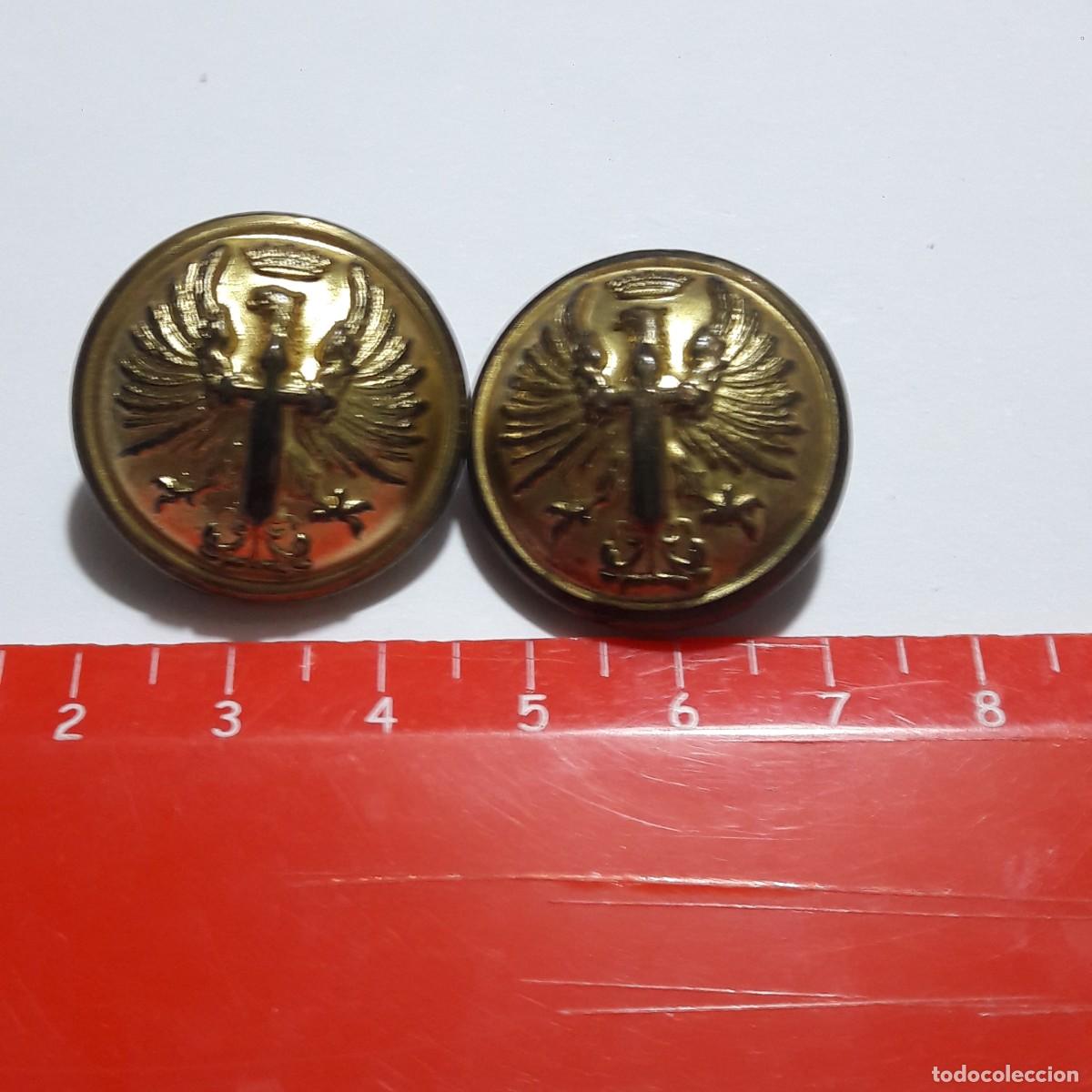 Militaria: Pareja botones ejercito tierra - Foto 1