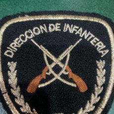 Militaria: PARCHE BORDADO HILO PLATA DIRECCION DE INFANTERÍA ARGENTINA
