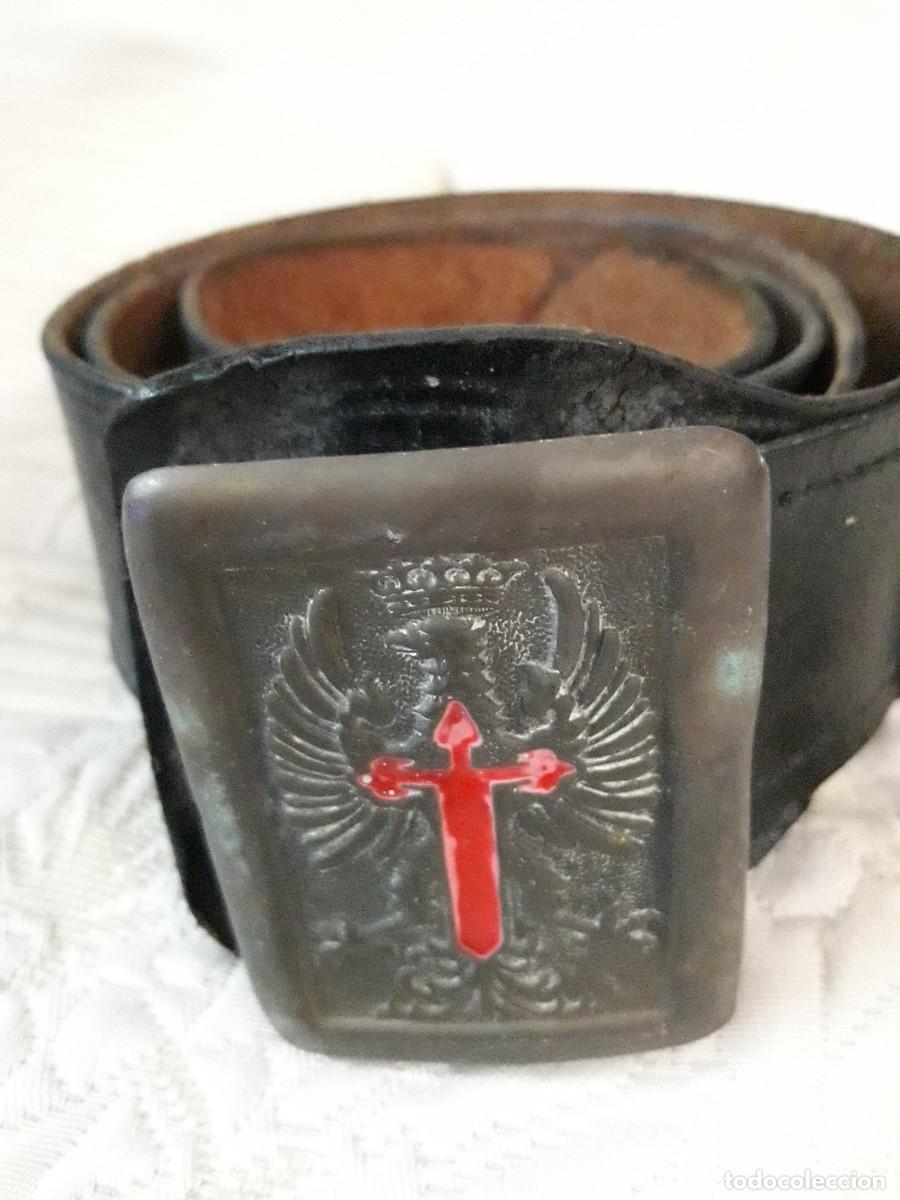 Militaria: ANTIGUO CINTURON MILITAR EJERCITO DE TIERRA - Foto 3