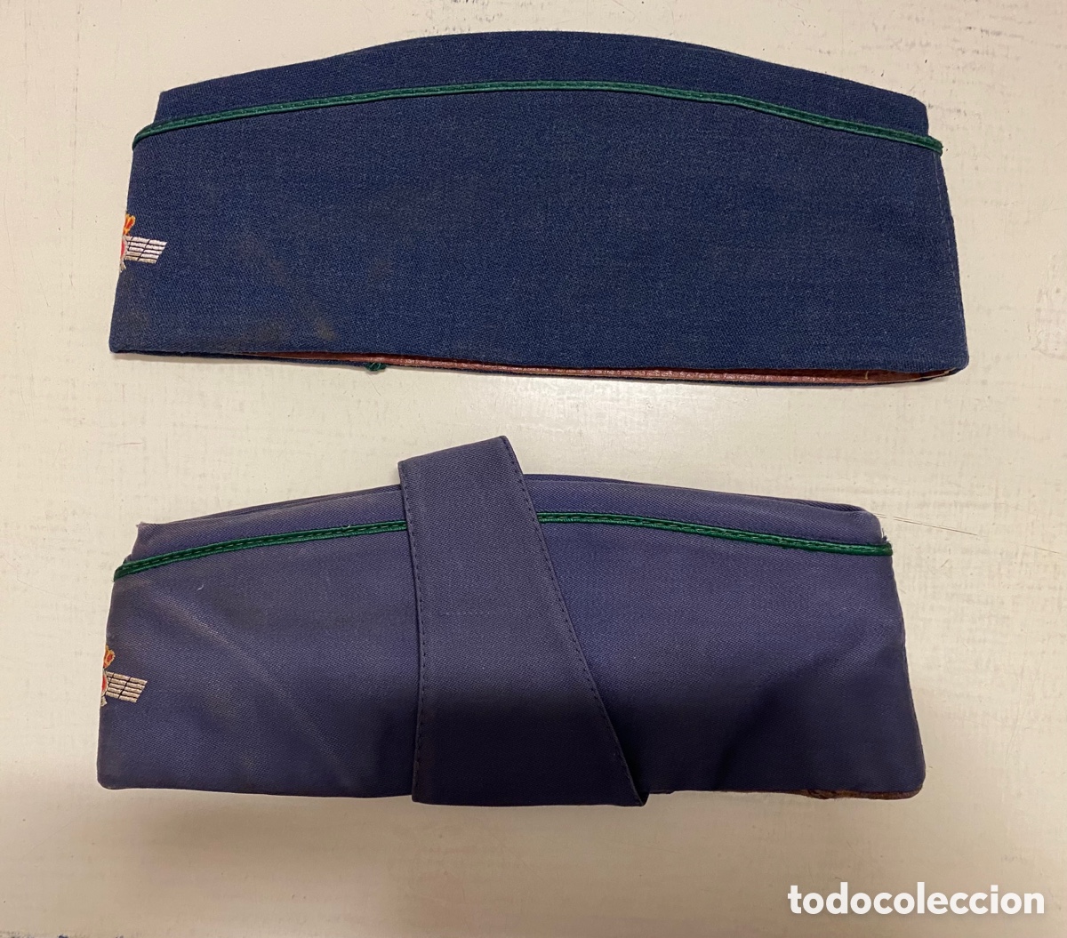 Militaria: 2 Gorras cuarteleras del Ejercito del Aire &eacute;poca Franco - Foto 10